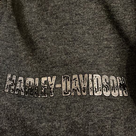 Harley-Davidson Grey Zip Up Vest Women's Size Medium - Picture 3 of 9